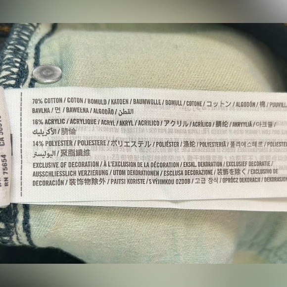 Men’s Abercrombie & Fitch Dark Wash‎ Skinny Jean 32X30 Buttonfly Zip Pockets - Picture 7 of 7